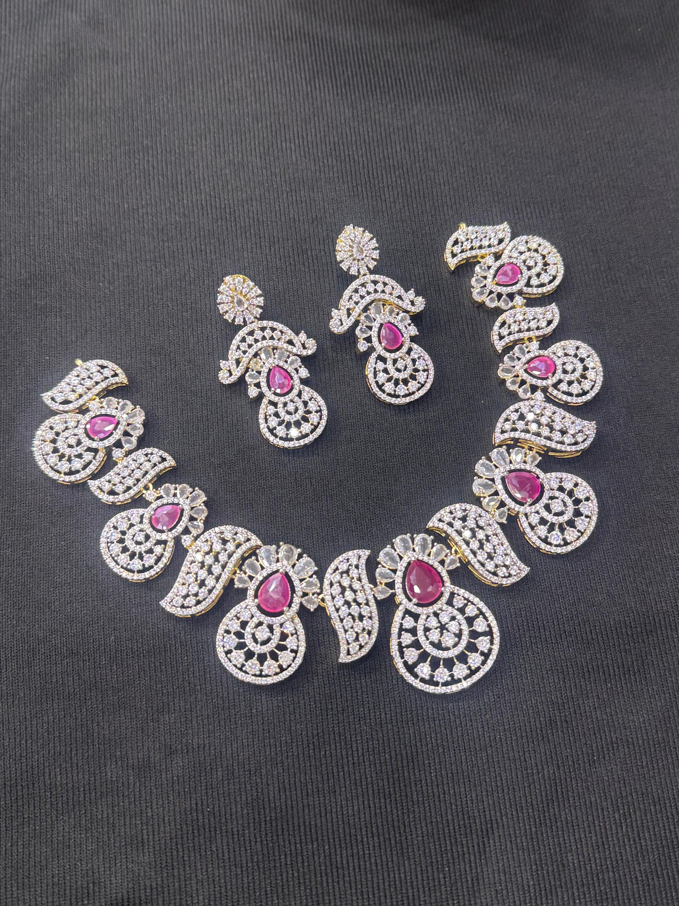 American Diamond Stones Necklace
