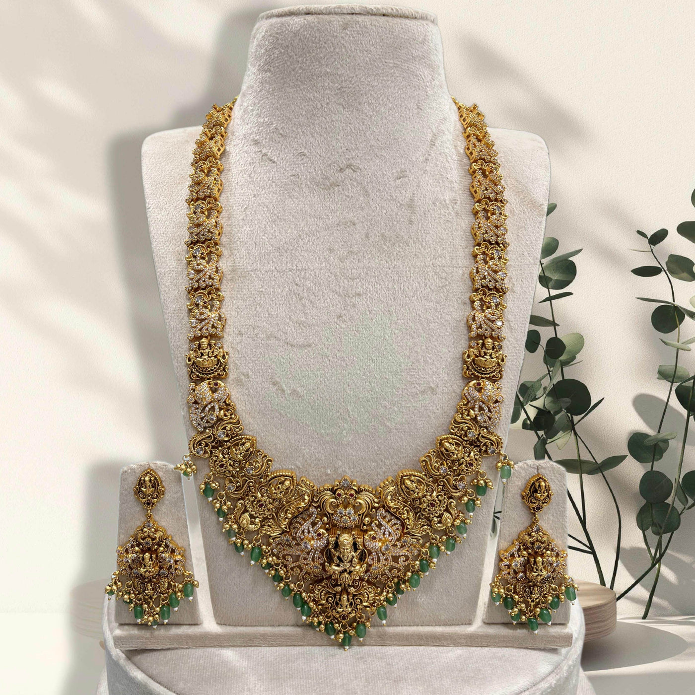Nakshi Work with AD Stones Bridal Haram