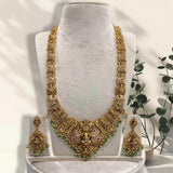 Nakshi Work with AD Stones Bridal Haram - Nakshatra Jewels