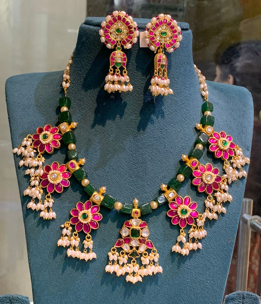 Jadau Kundan Stones Bridal Necklace