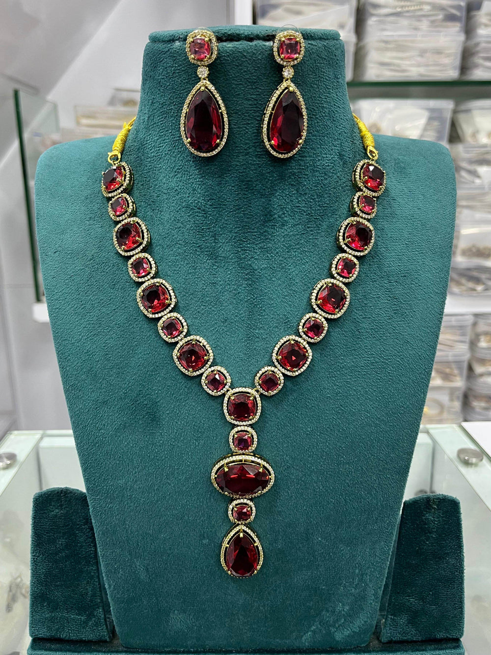 AD Stones Necklace - Nakshatra Jewels