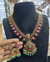 Jaadu Kundan Stones Bridal Necklace