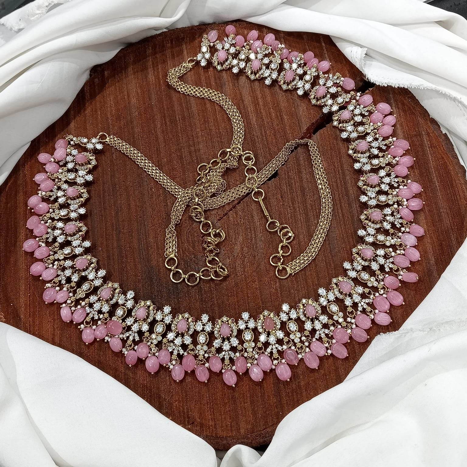 Moissanite Stones Bridal Hip Chain - Nakshatra Jewels