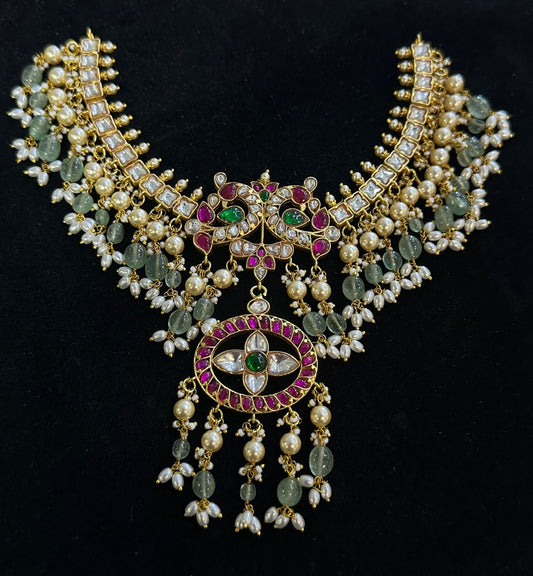 Jaadu Kundan Stones Bridal Necklace