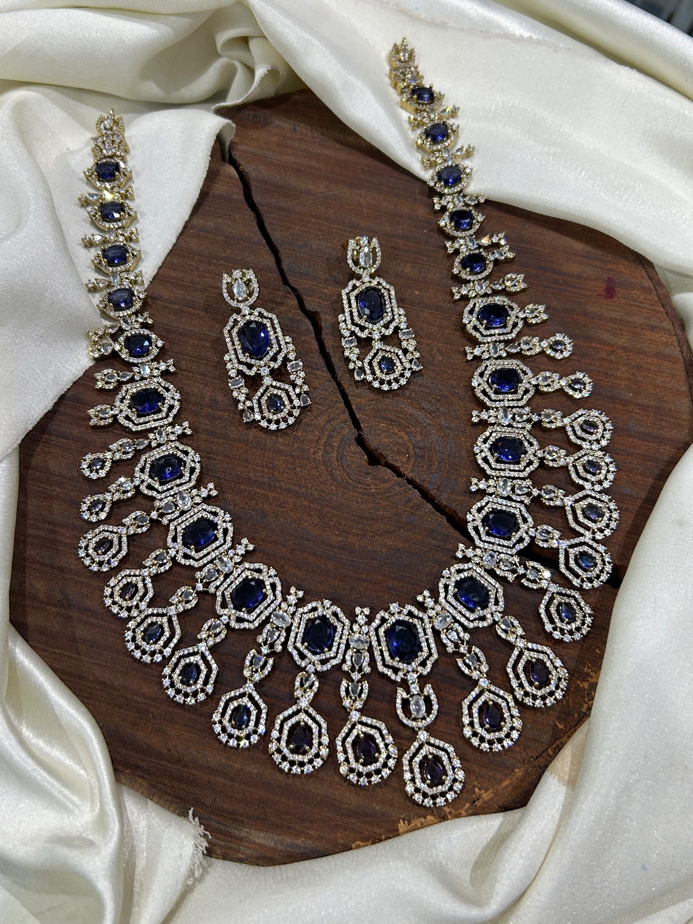 Victorian Polish with AD Stones Bridal Haram