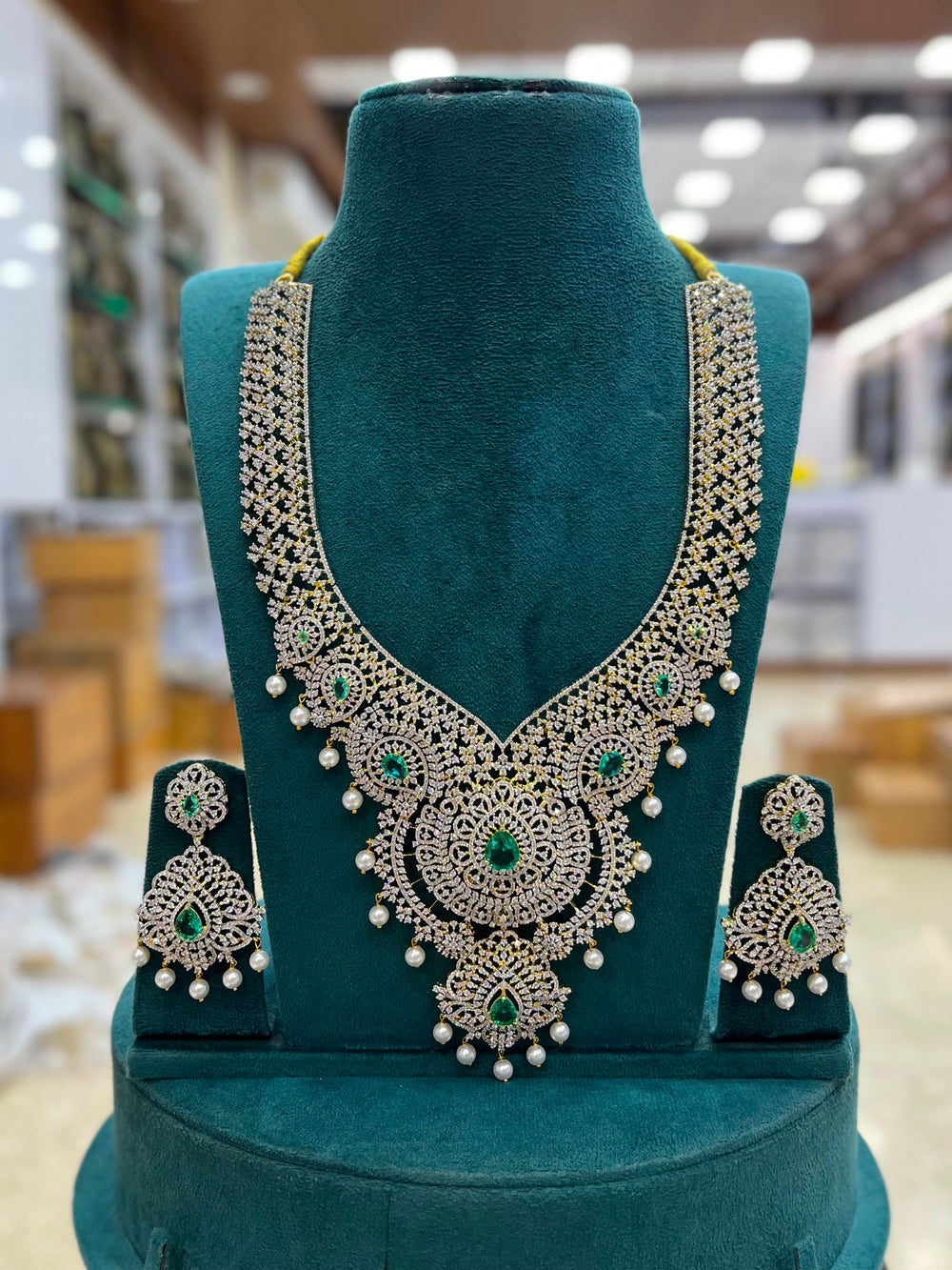 American Diamond Stones Bridal Haram