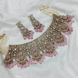 Moissanite & AD Stones Bridal Choker - Nakshatra Jewels