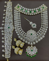 American Diamond Stones Bridal Combo Set