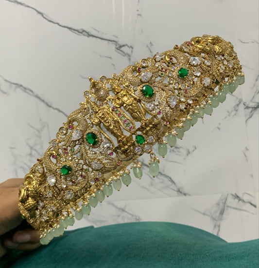 Nakshi Work with AD Stones Bridal Hip Belt