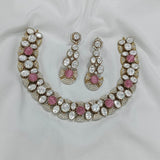 Moissanite & AD Stones Bridal Neck Set - Nakshatra Jewels