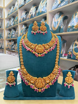 Nakshi Work with Kempu Stones Bridal Combo
