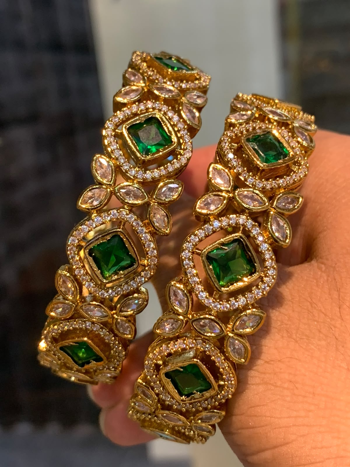Victorian Polish AD Stone Bangles