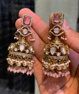 Mossianite Stones Bridal Earrings - Nakshatra Jewels