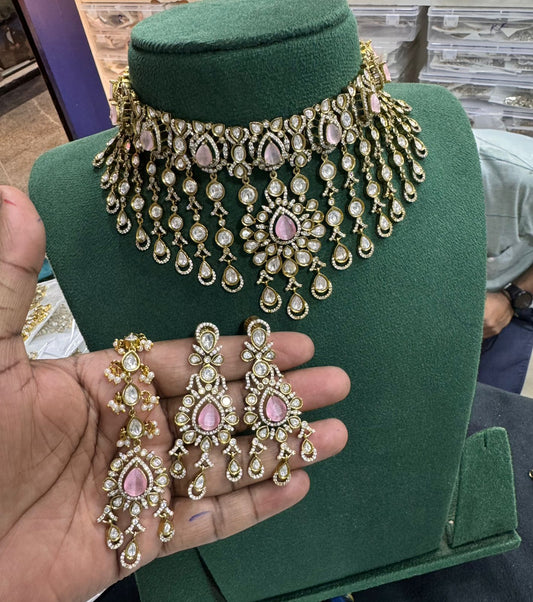 Victorian Polish with AD Stone Choker