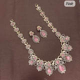 Victorian Polish with AD Stones Bridal Haram - Nakshatra Jewels