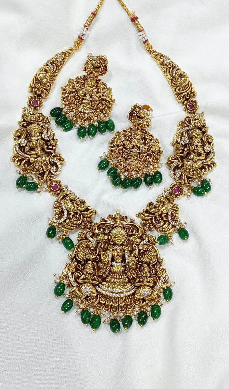 Nakshi work with AD Stones Necklace