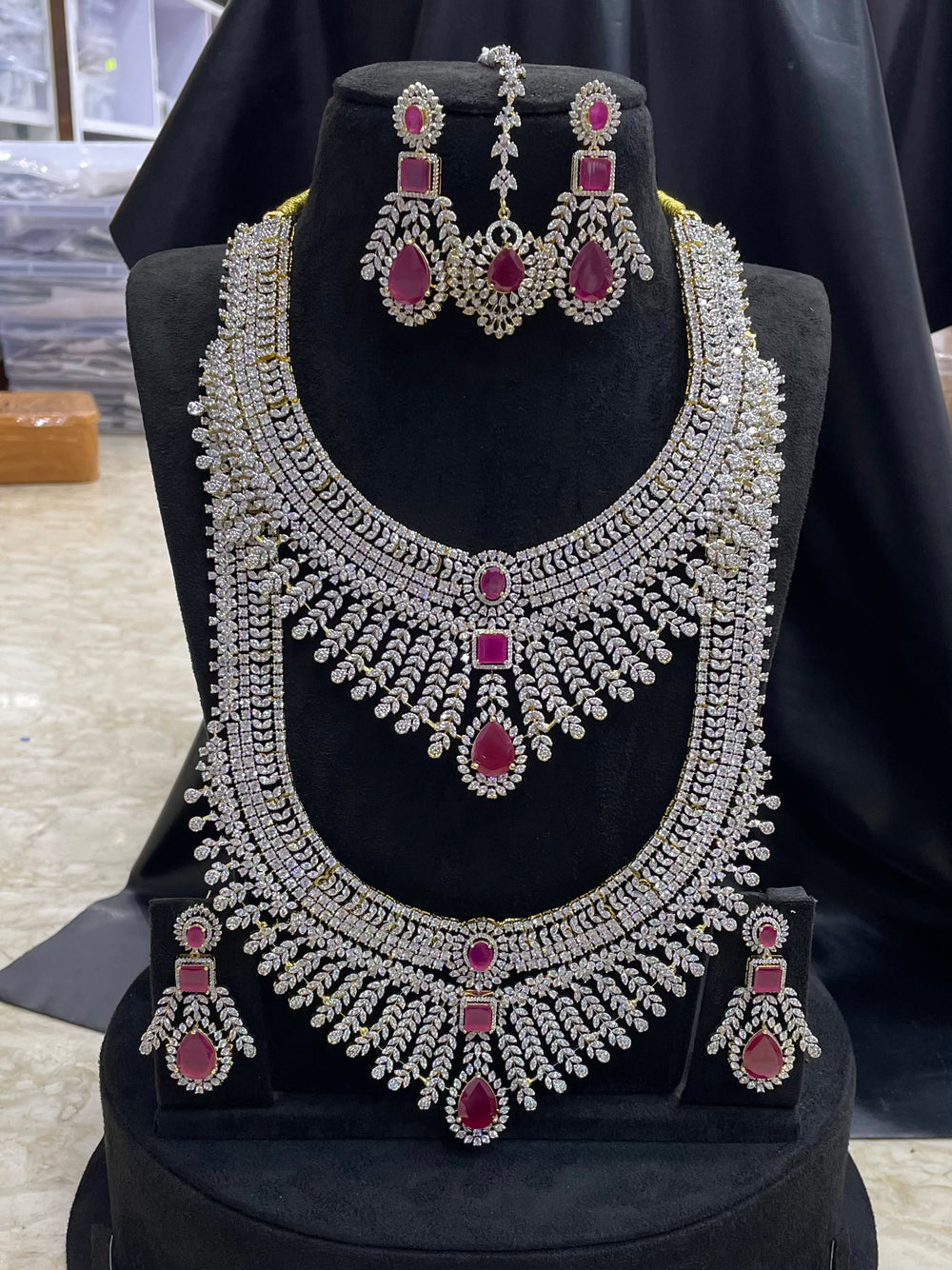 American Diamond Stones Bridal Combo
