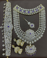 American Diamond Stones Bridal Combo Set