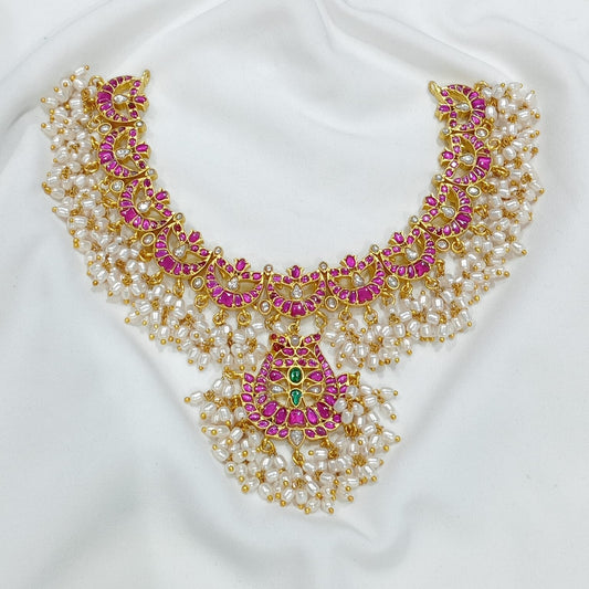 Jadau Kundan Stones Bridal Necklace