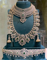 American Diamond Stones Bridal Set - Nakshatra Jewels