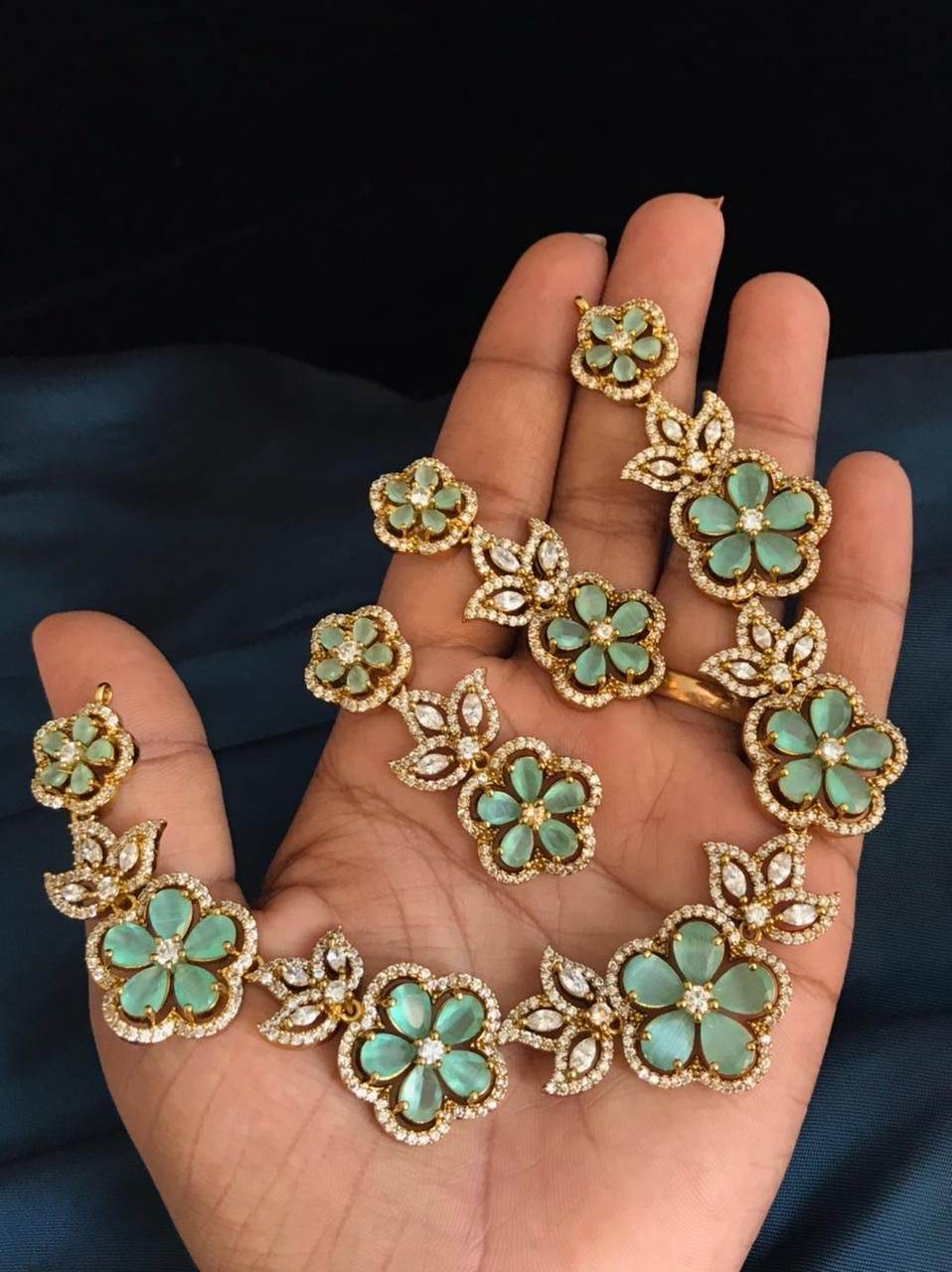 AD Stones Necklace - Nakshatra Jewels