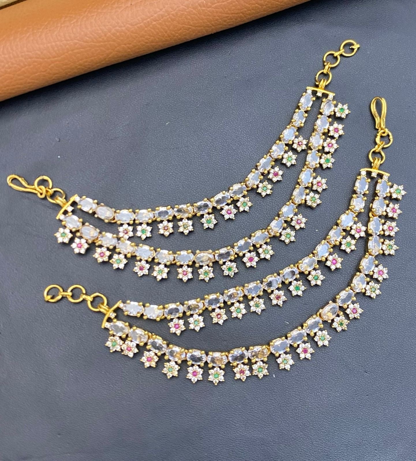 AD Stone Ear Chains