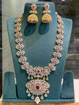 American Diamond Stone Bridal Haram - Nakshatra Jewels