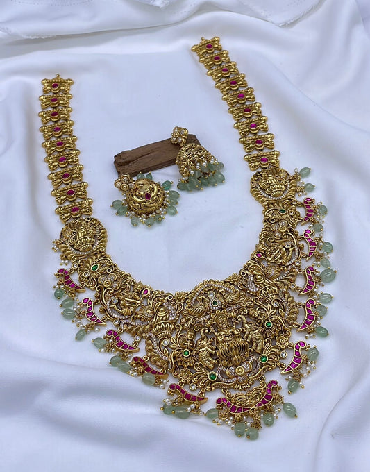 Nakshi Work with Kundan Stones Bridal Haram