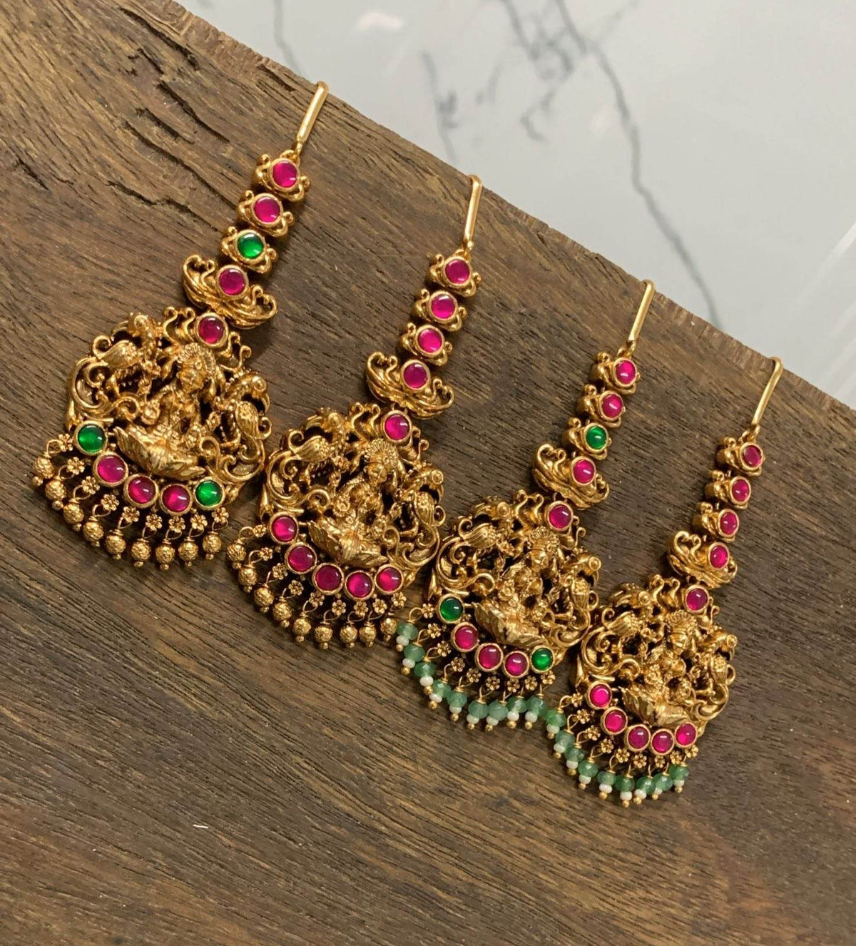Nagasi work with jadao kundan Stones Tikka