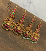 Nagasi work with jadao kundan Stones Tikka - Nakshatra Jewels