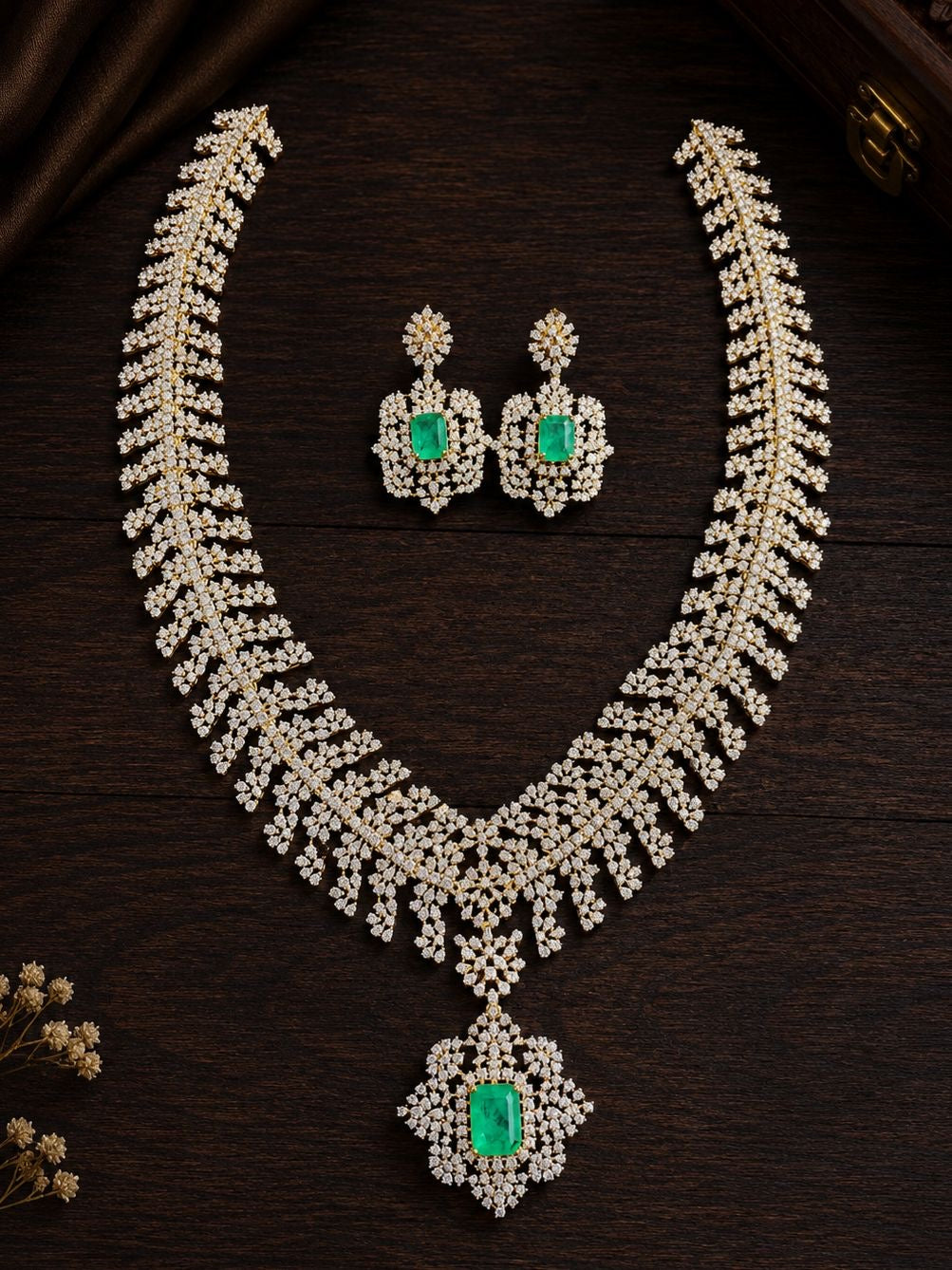 American Diamond Stones Bridal Haram