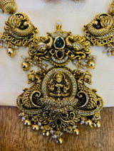 Premium Matt with Kempu Stones Kante Necklace - Nakshatra Jewels