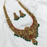 Nakshi Work with Coral beads haram - Nakshatra Jewels