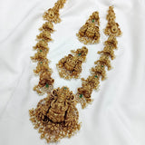 Nakshi Work with Ad stones Bridal Haram - Nakshatra Jewels