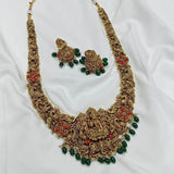Nakshi Work with Jadau Kundan Stones Haram - Nakshatra Jewels