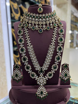 Victorian Polish AD Stones Bridal Combo Set