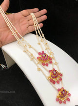 Jaadu Kundan Stones Layer Haram - Nakshatra Jewels
