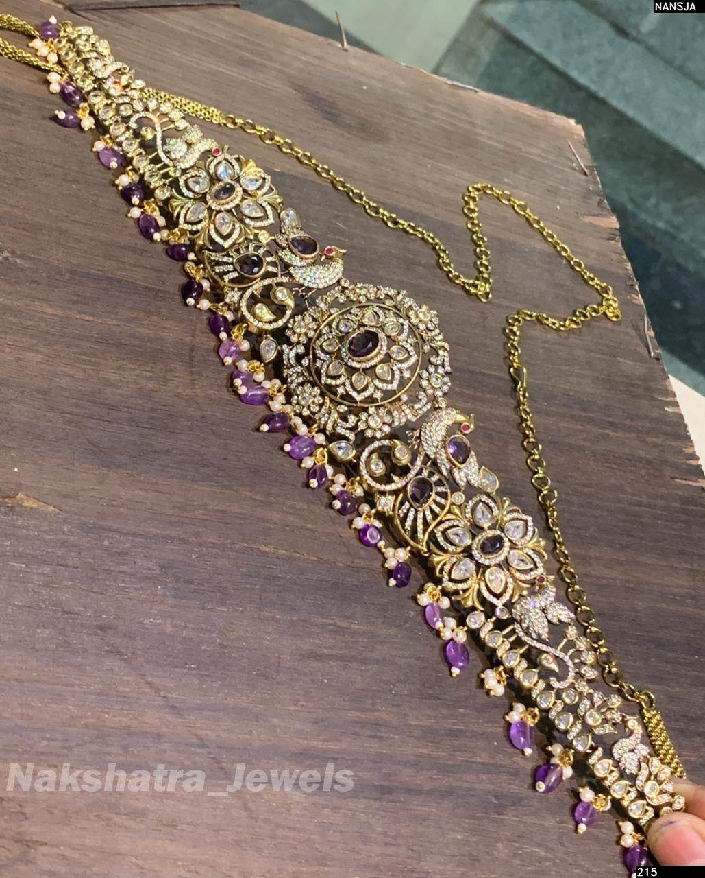 Victorian Polish AD Stones Bridal Hip Chain