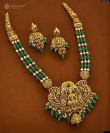 Nakshi Work Pendent with Beads Haram