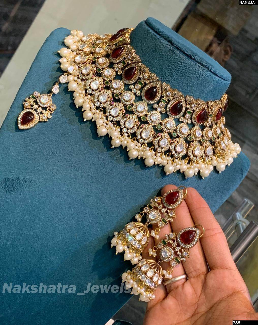 Kundan with Moissanite Stones Bridal Choker