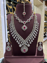 American Diamond Stones Bridal Combo Set