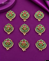 Premium Matt with Kempu Stones Hair Accessories