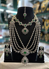 American Diamond Stones Bridal Combo Set
