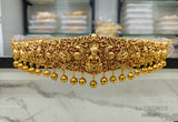 Nakshi Work with AD Stones Bridal Hip Belt (Gold Replica) - Nakshatra Jewels