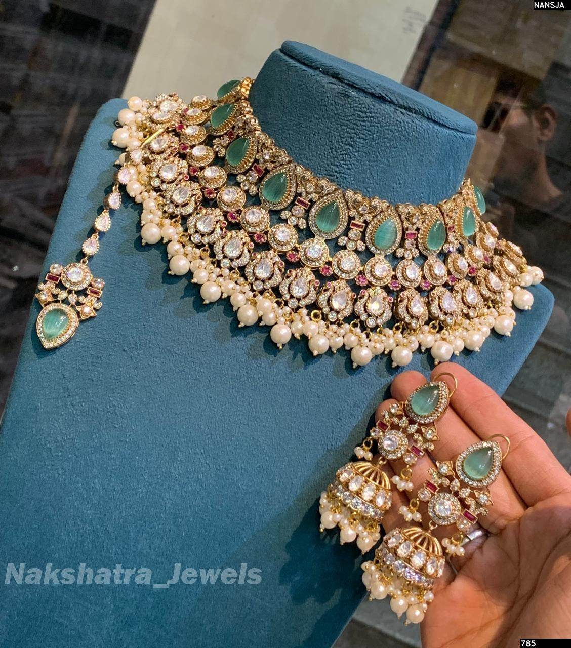 Kundan with Moissanite Stones Bridal Choker