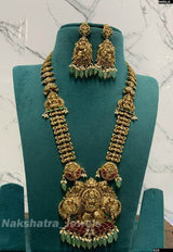 Nakshi work with Jadau Kundan Stones Bridal Haram - Nakshatra Jewels