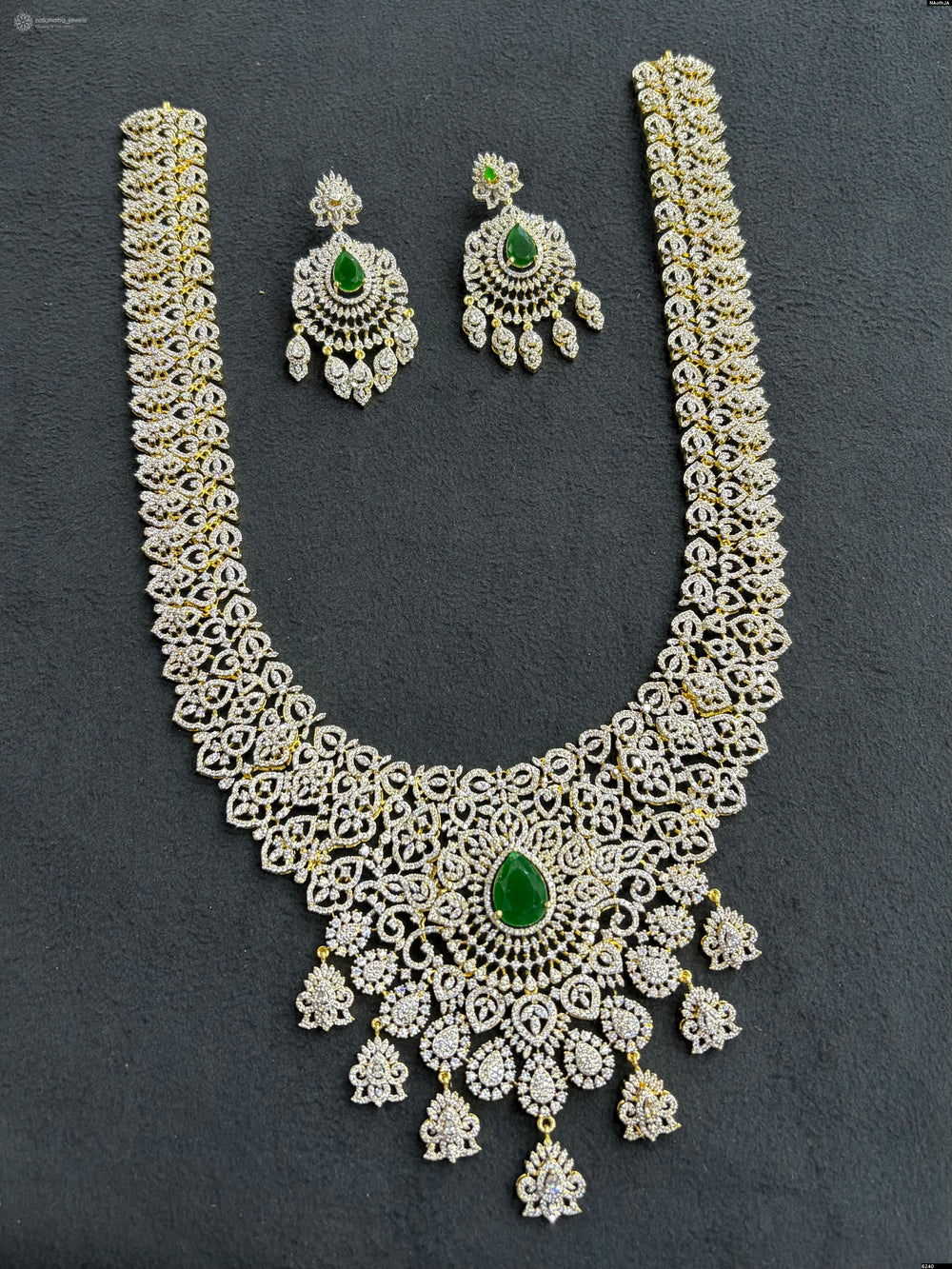 American Diamond Stones Bridal Haram
