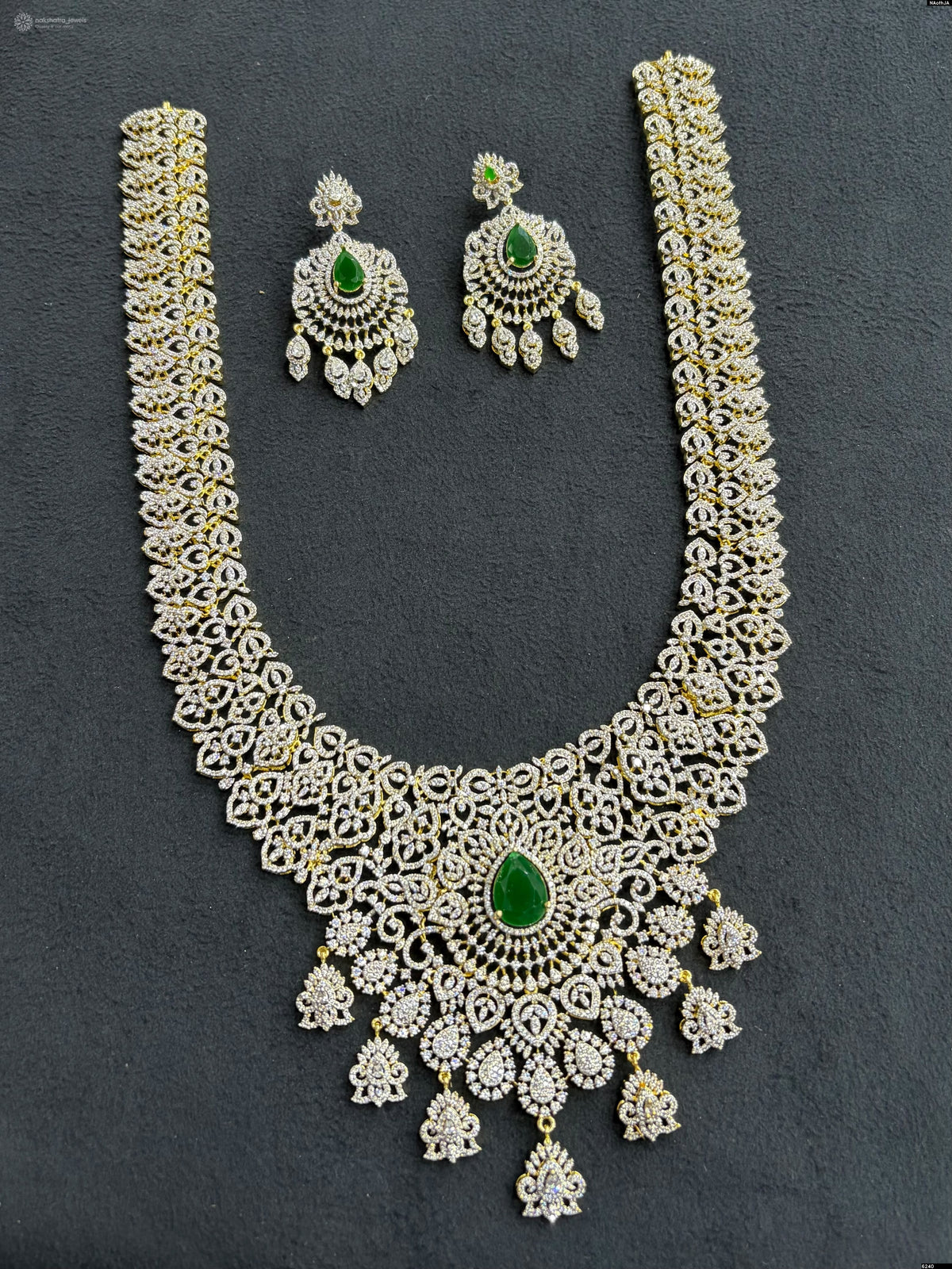 American Diamond Stones Bridal Haram