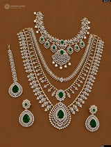 American Diamond Stones Bridal Combo Set