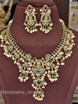 Victorian Polish AD Stones Necklace - Nakshatra Jewels